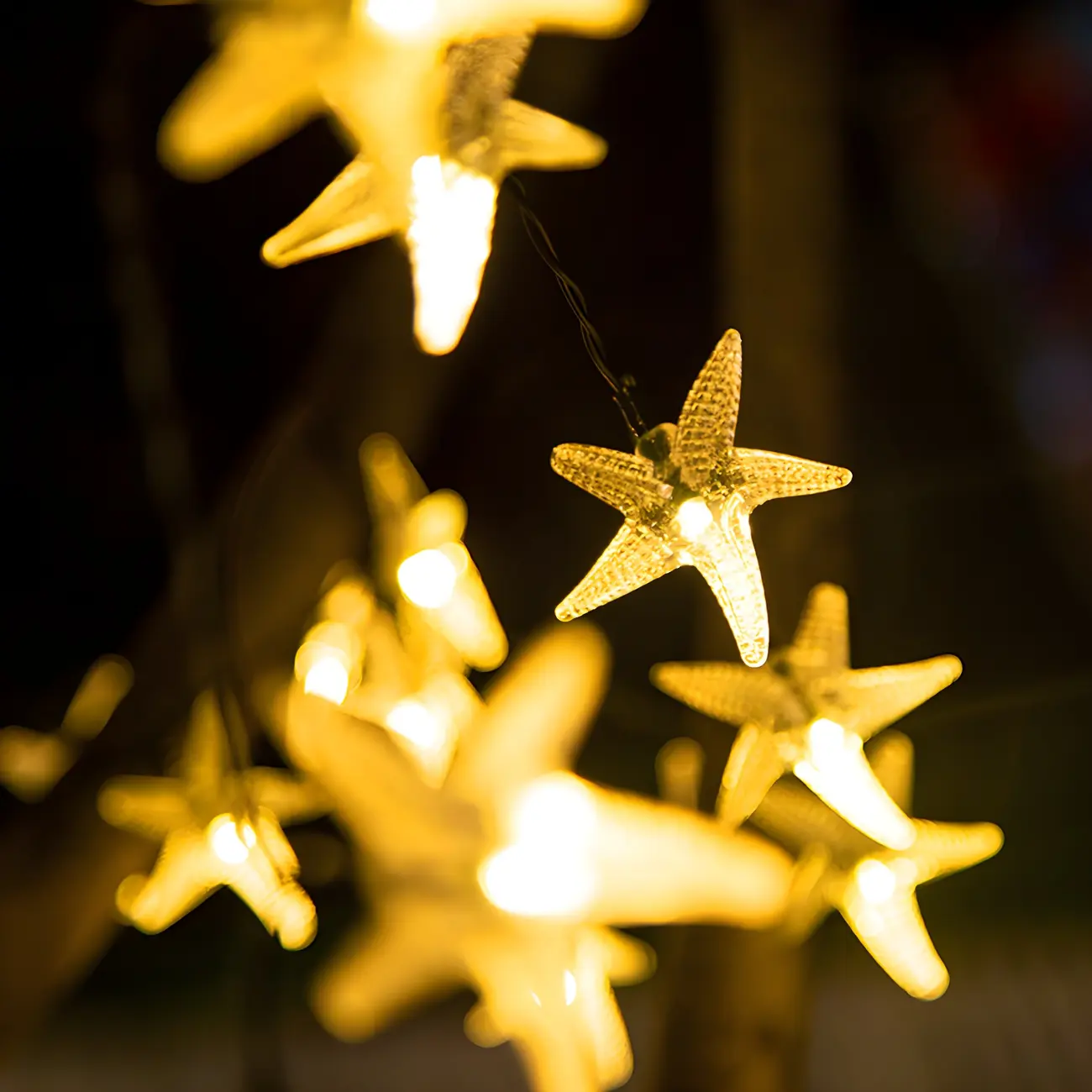Starfish Solar LED String Lights for Garden Decorating Image - 2 | homeyfad