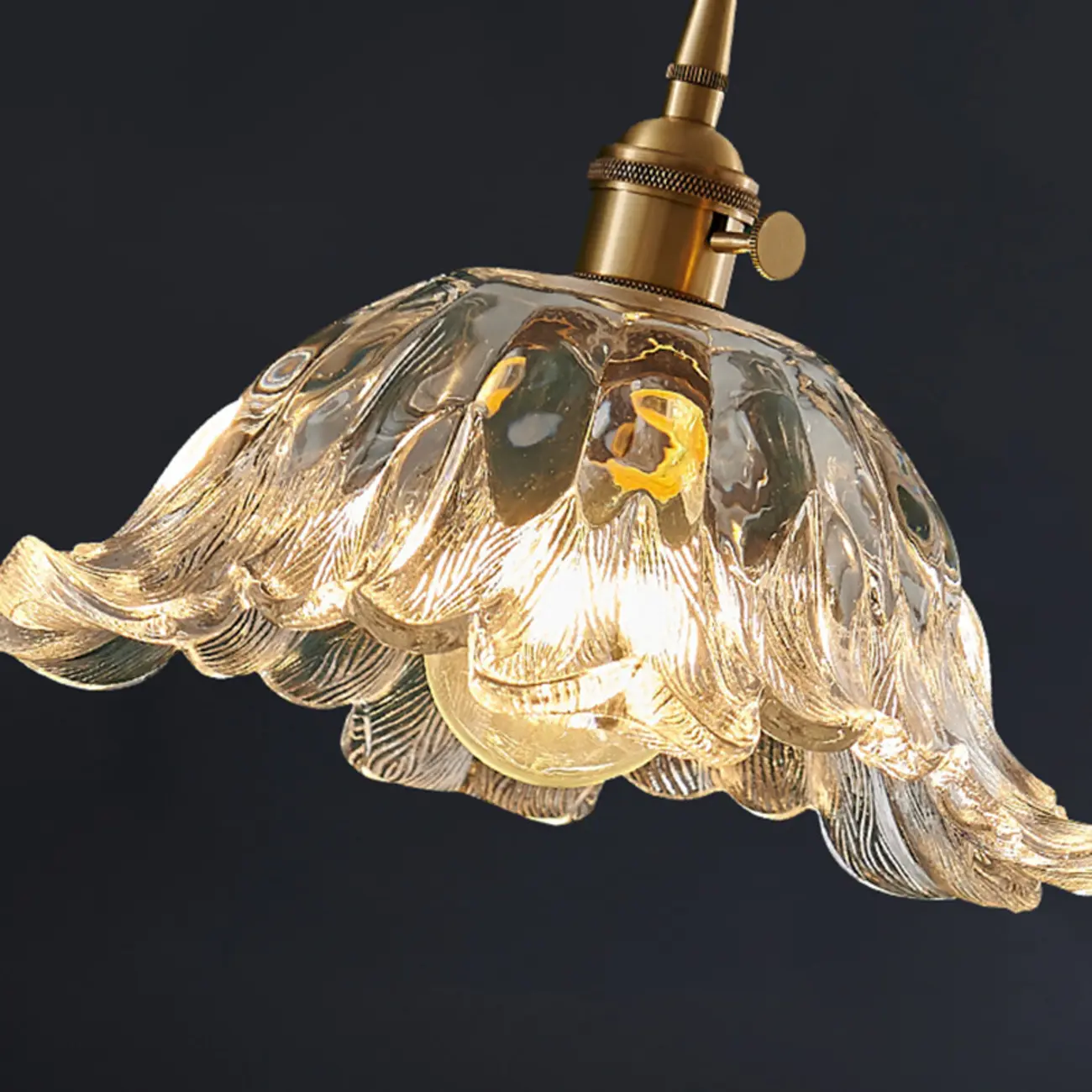 Vintage Blooming Floral Glass Pendant Light for Decor Image - 12 | homeyfad