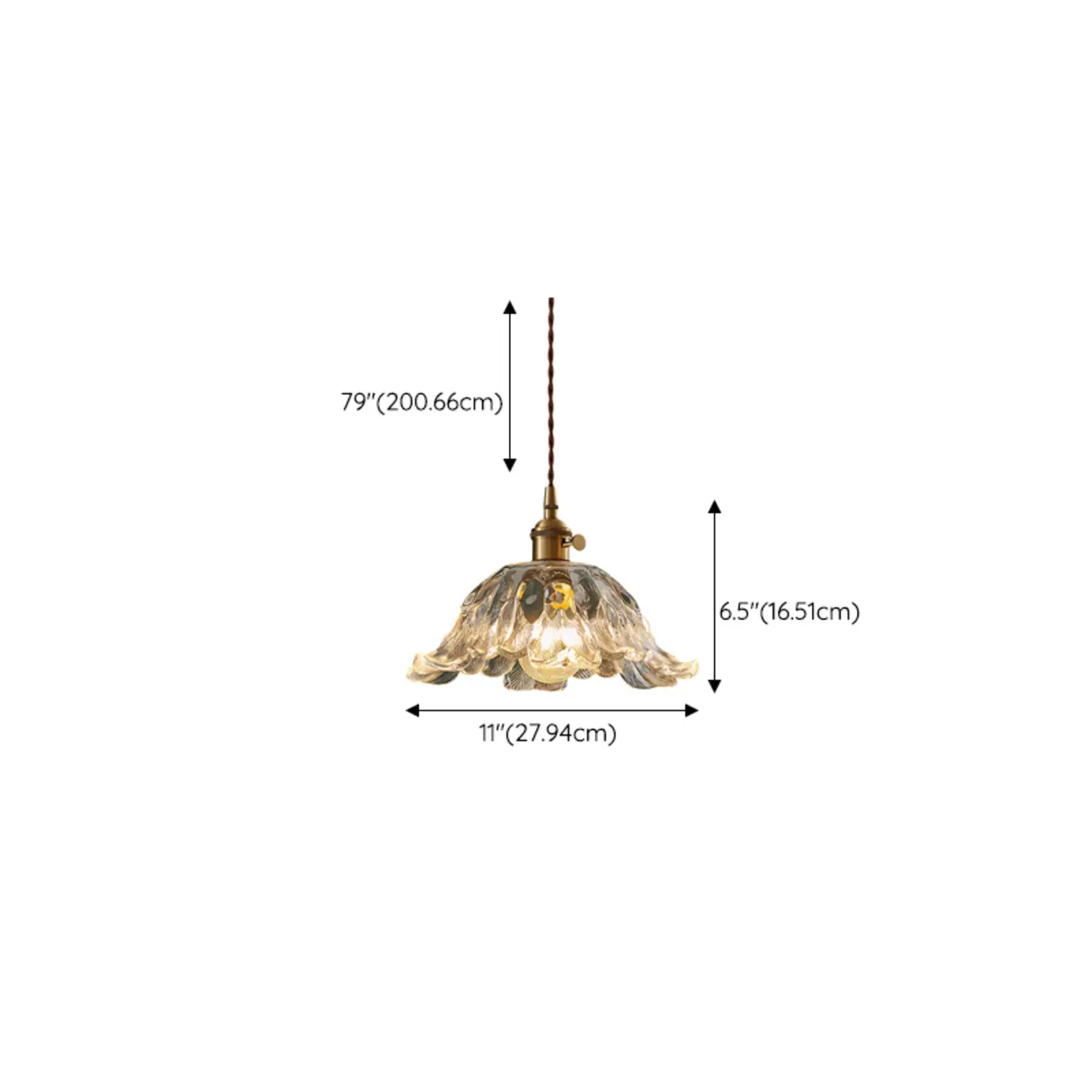 Vintage Blooming Floral Glass Pendant Light for Decor Image - 14 | homeyfad