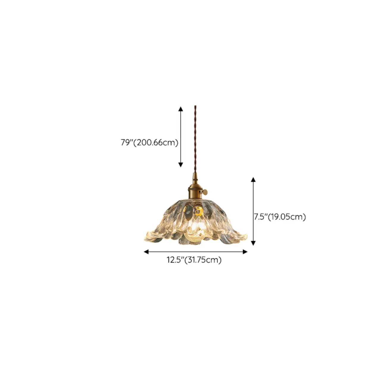 Vintage Blooming Floral Glass Pendant Light for Decor Image - 15 | homeyfad