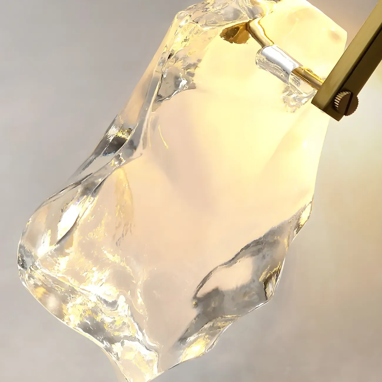 Modern Crystal Textured Pendant Light for Living Room Image - 8