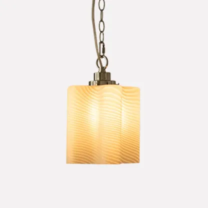 Natural Cylinder Wood Pendant Light for Living Room. Image - 9