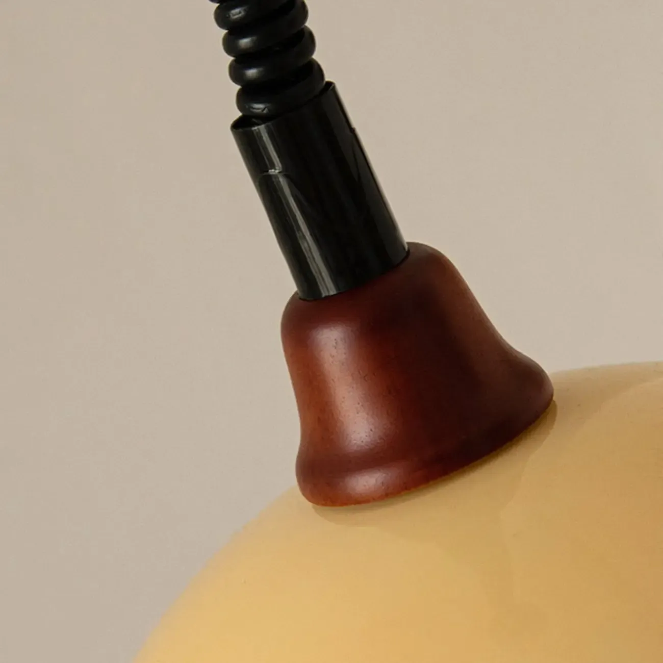 Natural Cylinder Wood Pendant Light for Living Room. Image - 15