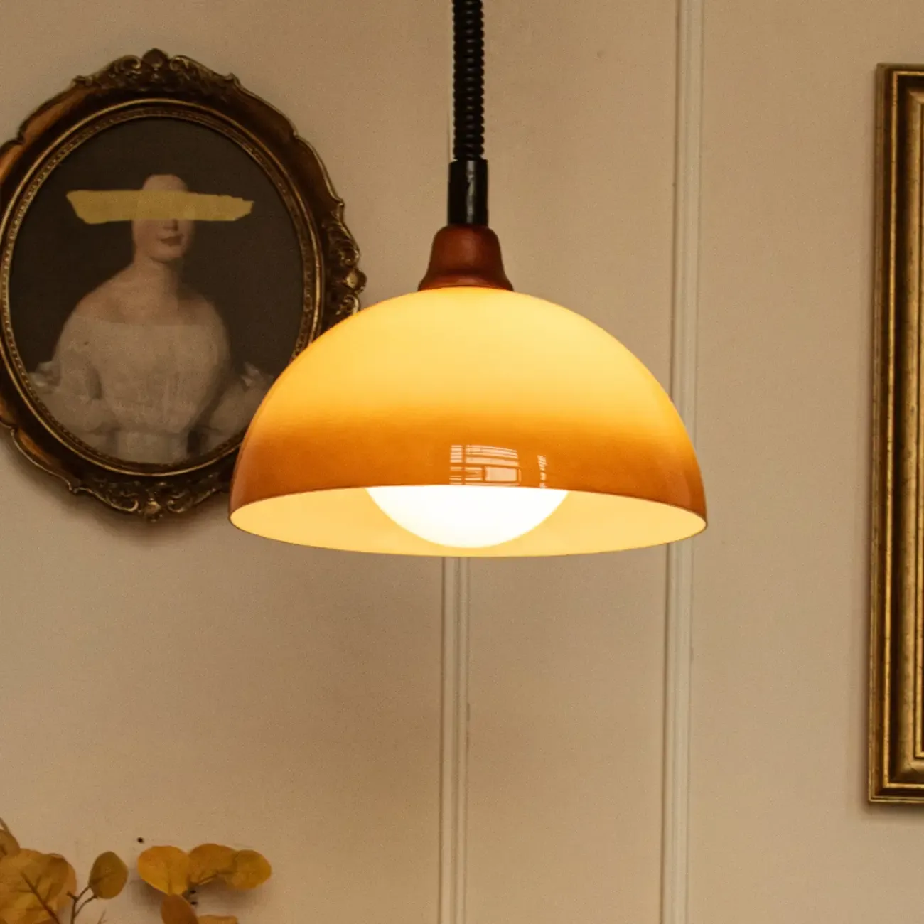 Natural Cylinder Wood Pendant Light for Living Room. Image - 17