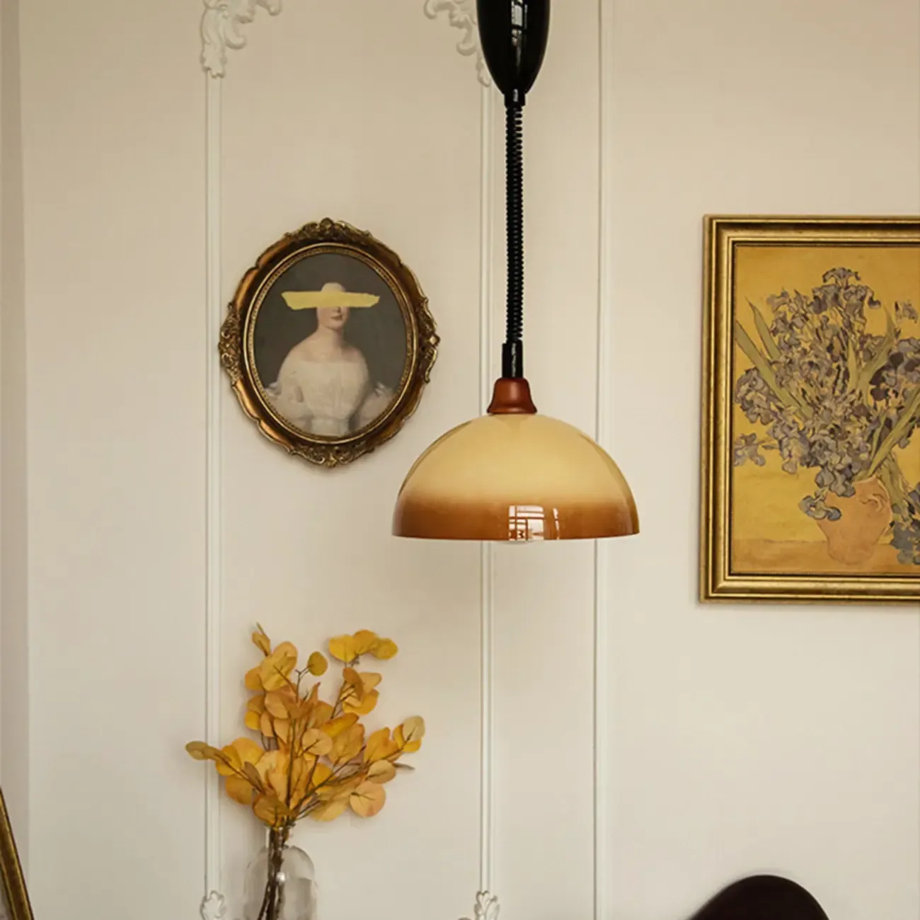 Natural Cylinder Wood Pendant Light for Living Room. Image - 18