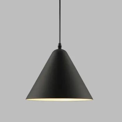 Minimalist Aluminum Colorful Cone Pendant Lamp Image - 2