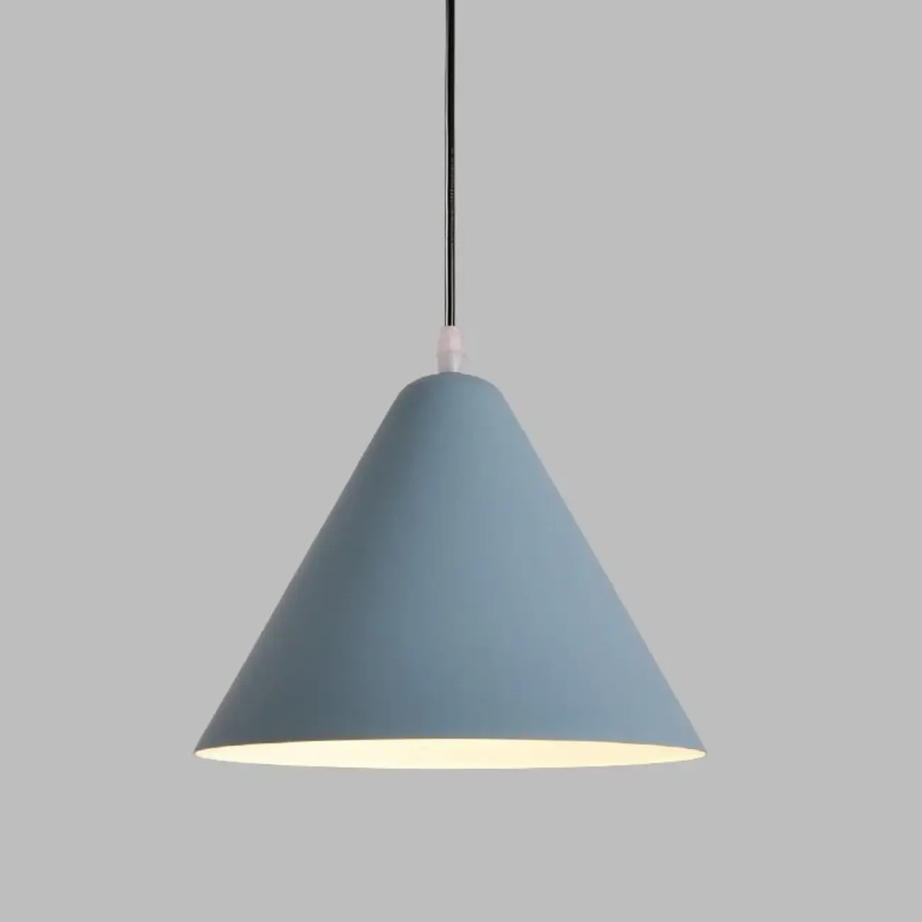 Minimalist Aluminum Colorful Cone Pendant Lamp Image - 6