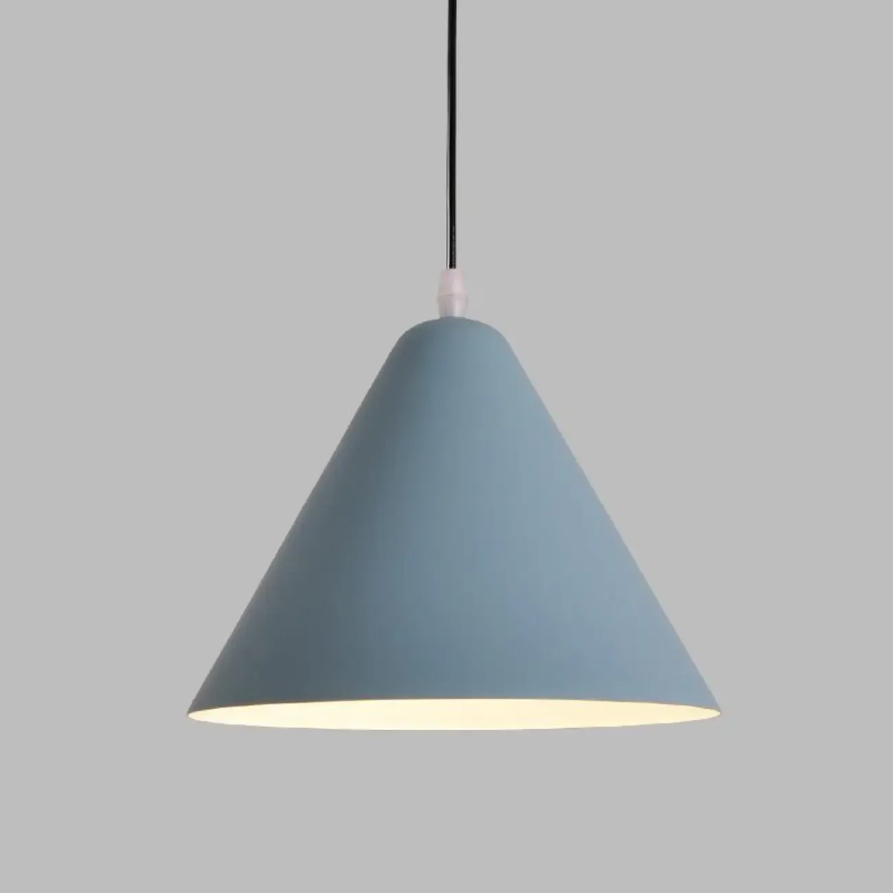 Minimalist Aluminum Colorful Cone Pendant Lamp Image - 7