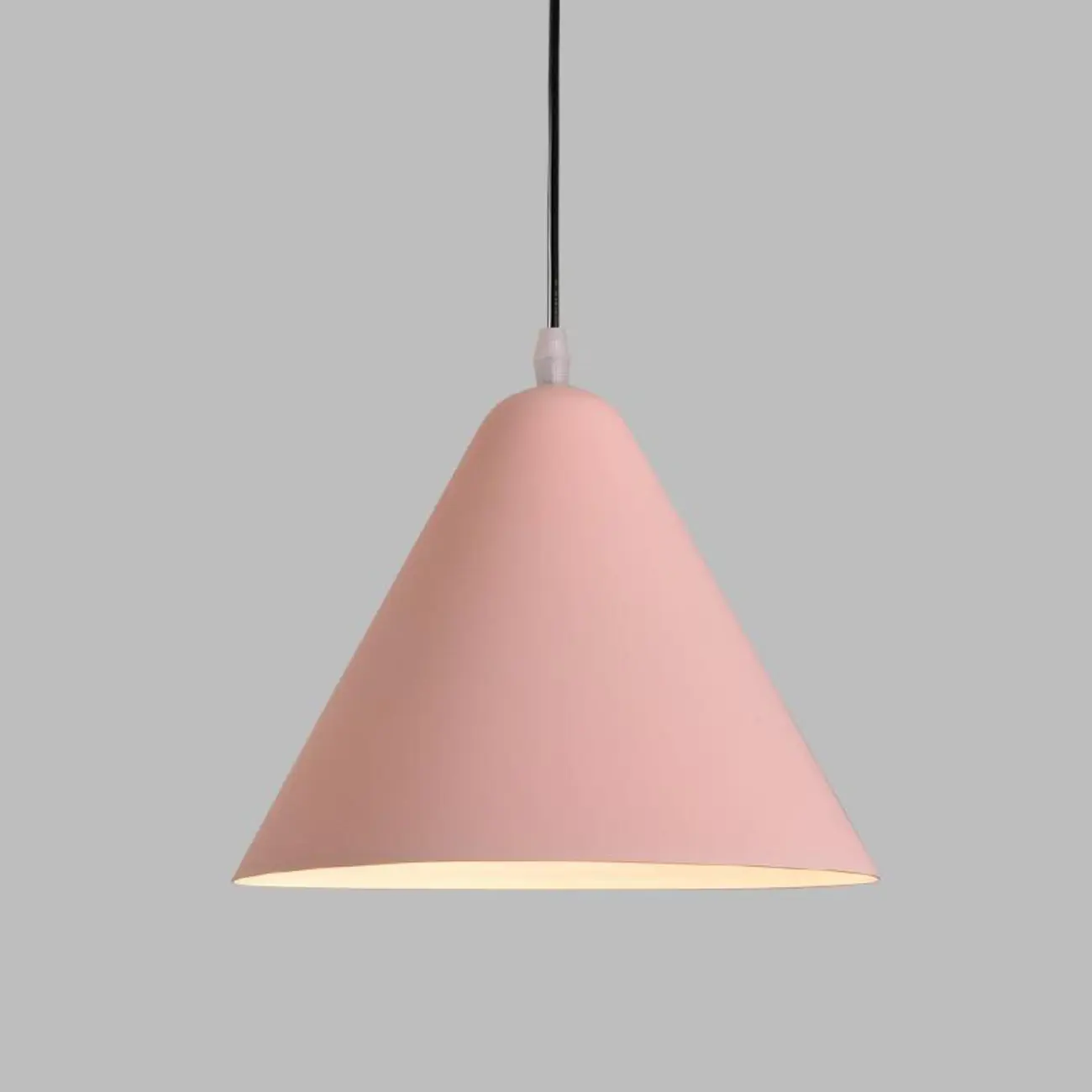 Minimalist Aluminum Colorful Cone Pendant Lamp Image - 11 | homeyfad