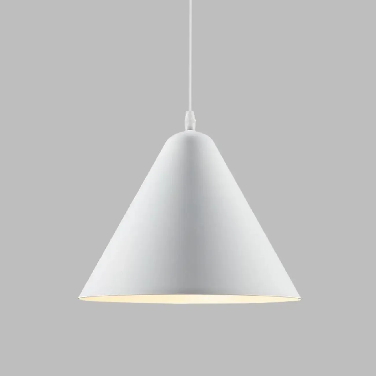 Minimalist Aluminum Colorful Cone Pendant Lamp Image - 13