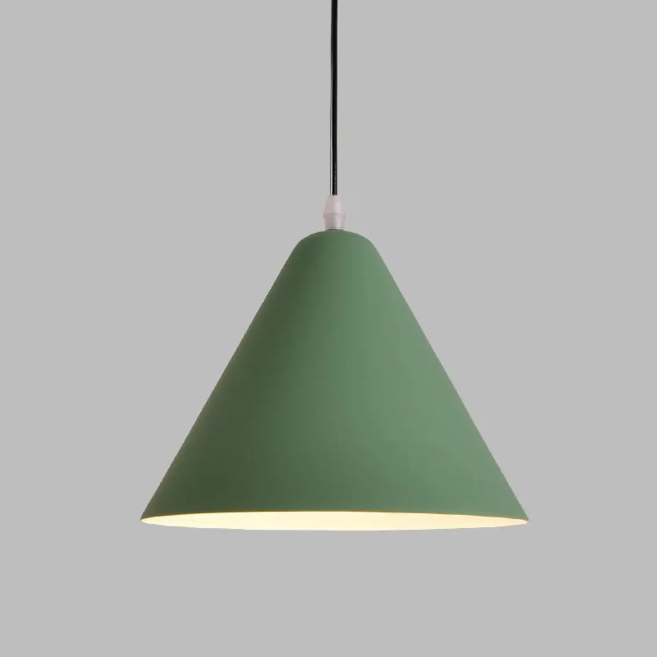 Minimalist Aluminum Colorful Cone Pendant Lamp Image - 14 | homeyfad