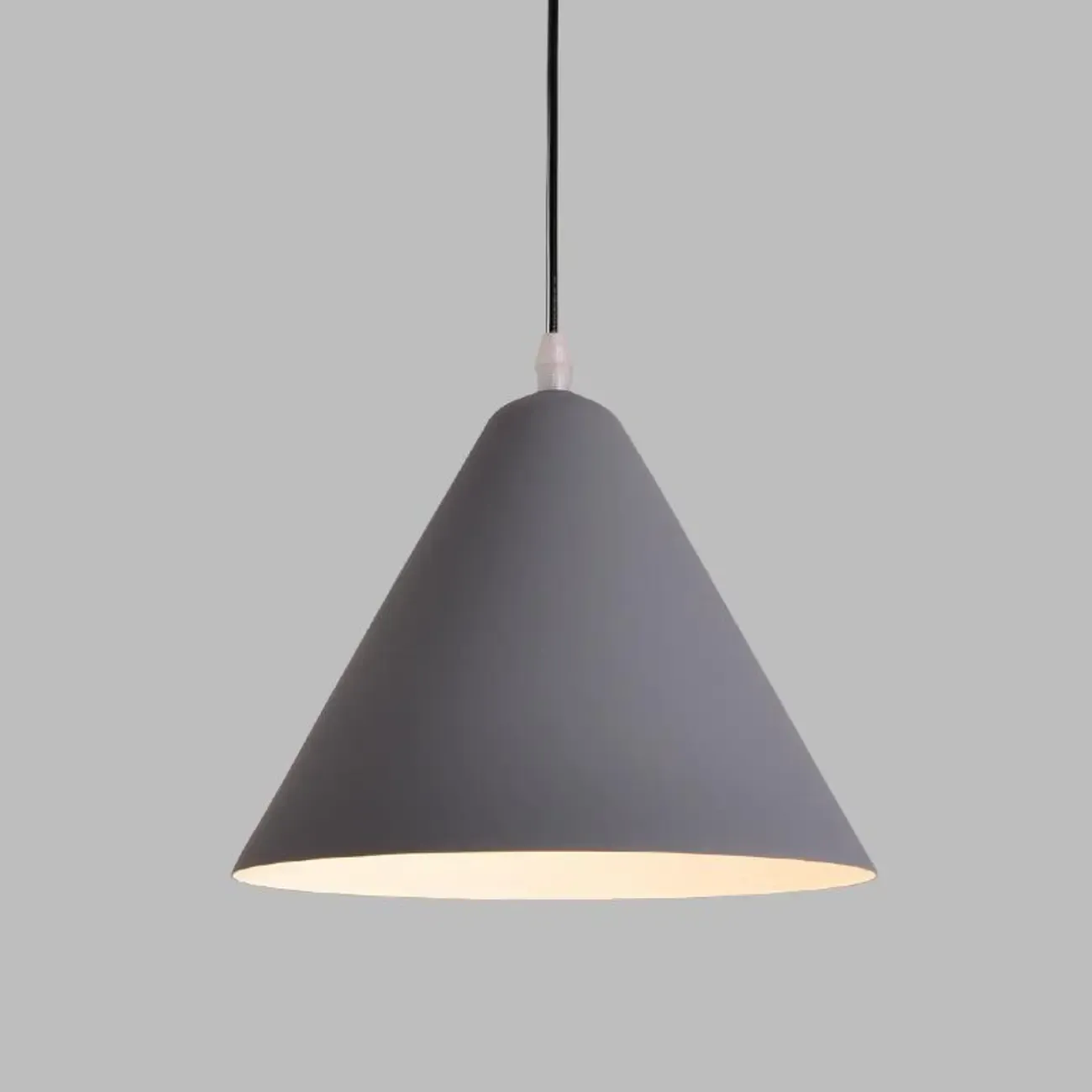 Minimalist Aluminum Colorful Cone Pendant Lamp Image - 16