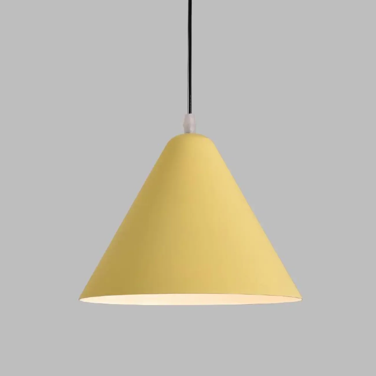 Minimalist Aluminum Colorful Cone Pendant Lamp Image - 18