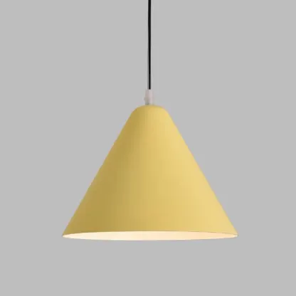 Minimalist Aluminum Colorful Cone Pendant Lamp Image - 18