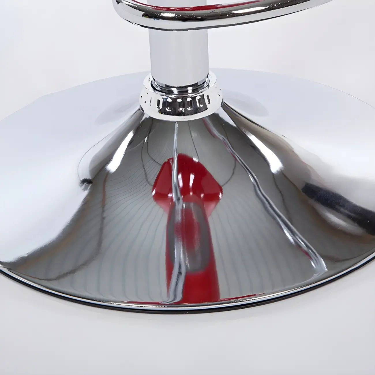 Adjustable Swivel Bar Stools Chrome Kitchen Island Image - 6