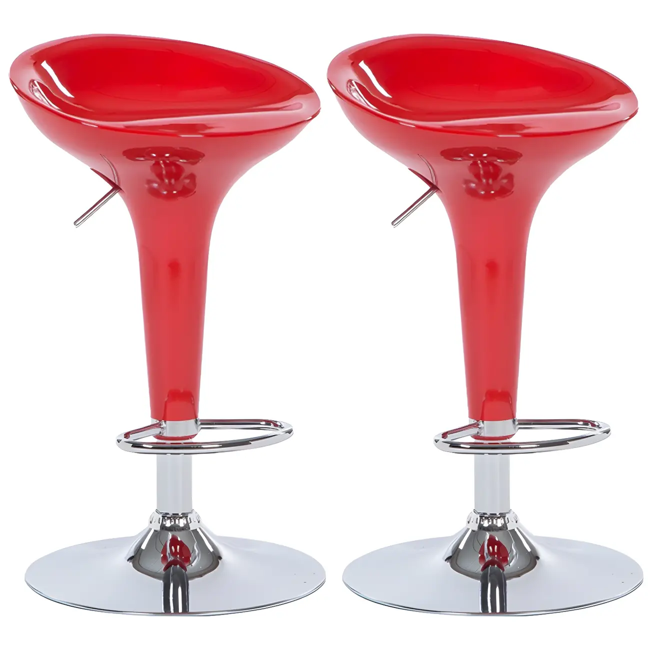 Adjustable Swivel Bar Stools Chrome Kitchen Island Image - 28 | homeyfad