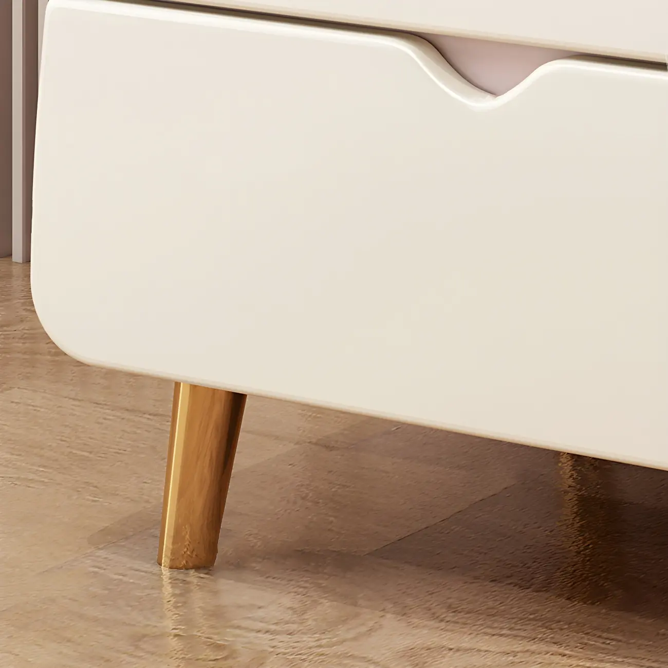 Cute Cat Shape Scandinavian Nightstand in Pink with 2 Drawers Image - 18 | homeyfad