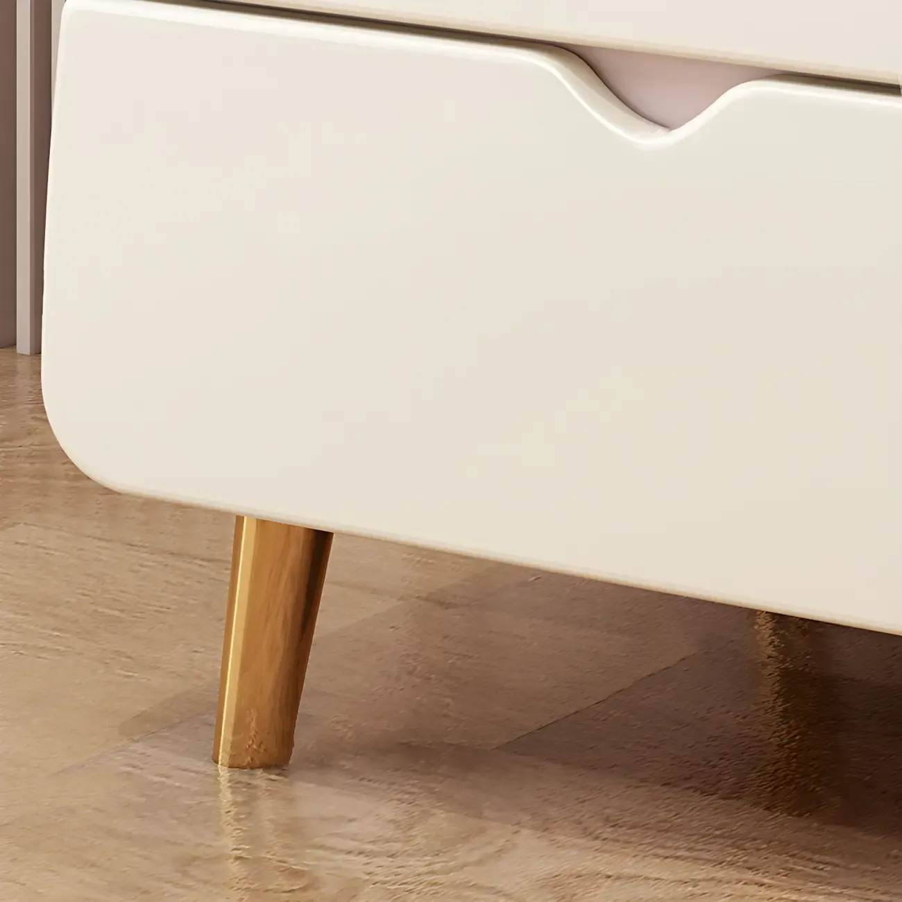 Cute Cat Shape Scandinavian Nightstand in Pink with 2 Drawers Image - 18