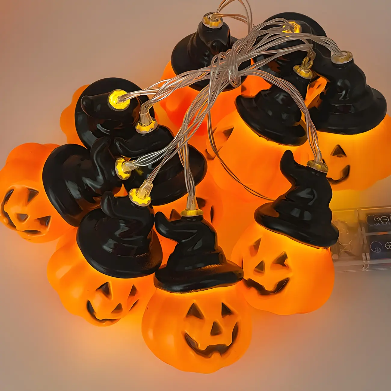  Halloween LED Pumpkin String Lights for Outdoor Decoration Image - 5 | homeyfad