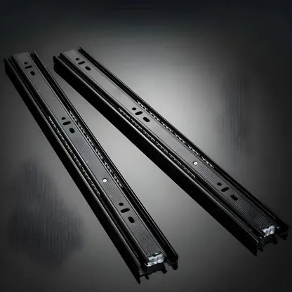 Modern Pine Sideboard with Drawers and Cabinets in Grey/Orange Image - 11