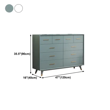 Glam Birch Wood Buffet Table with Multi-Drawers Image - 13