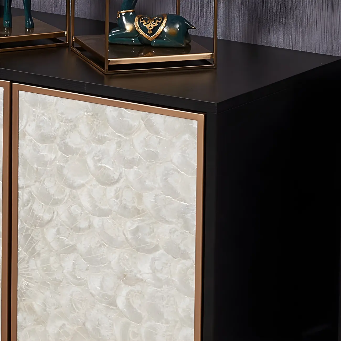 Modern Wooden Sideboard in Silver with Cabinets Image - 9 | homeyfad