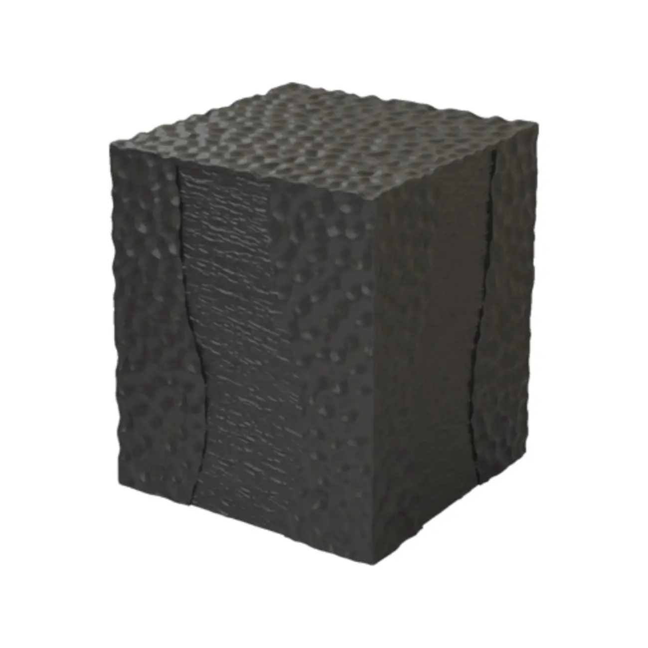 Modern White Square Block End Table for Living Room Decor Image - 4 | homeyfad