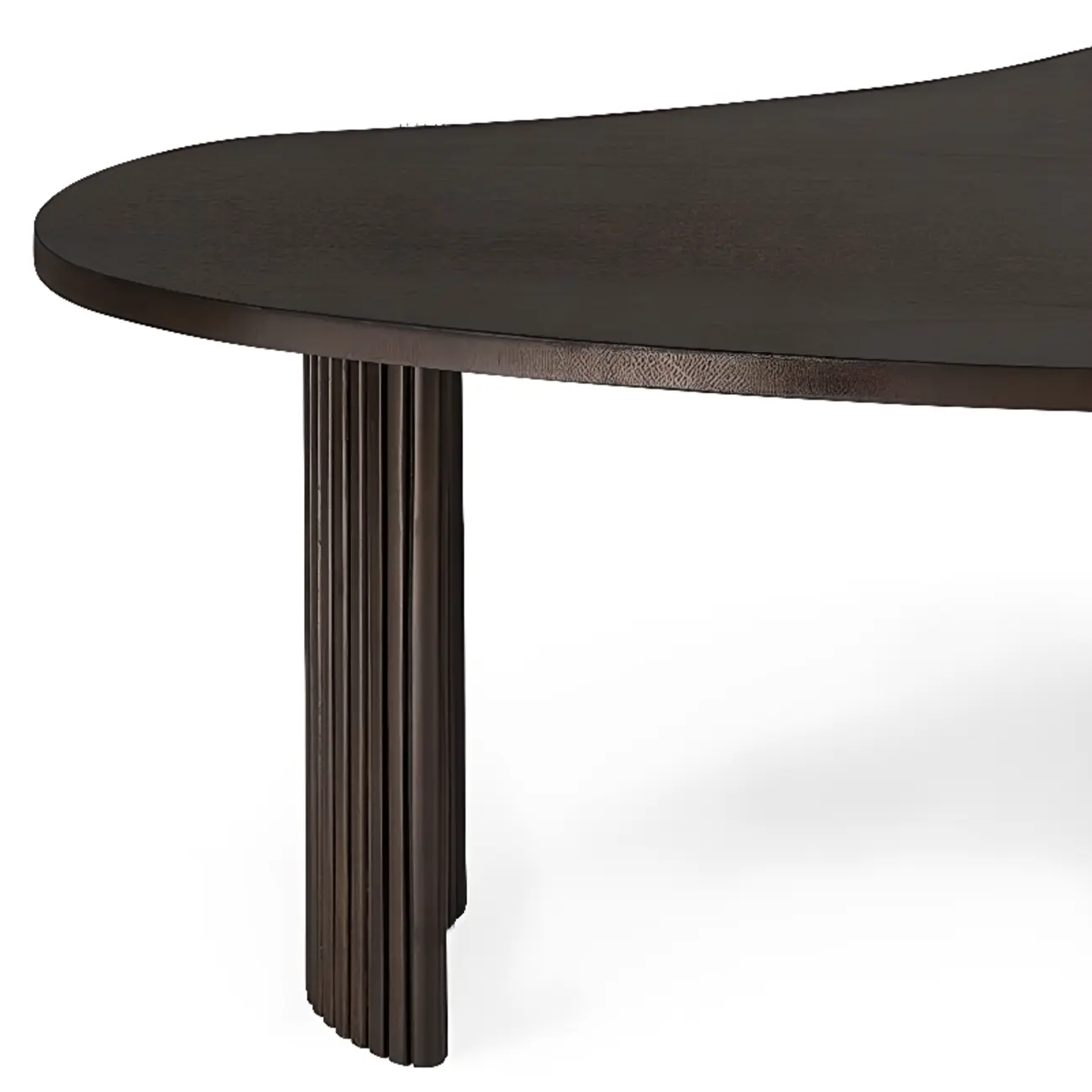 Contemporary Wooden Black Unique Shape Coffee Table Image - 13 | homeyfad