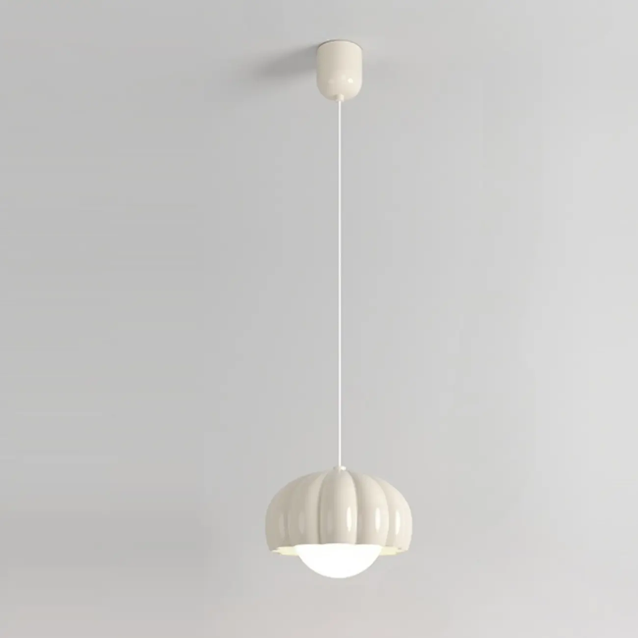 Cozy Resin Pink Pumpkin LED Pendant Light for Bedside Image - 2 | homeyfad