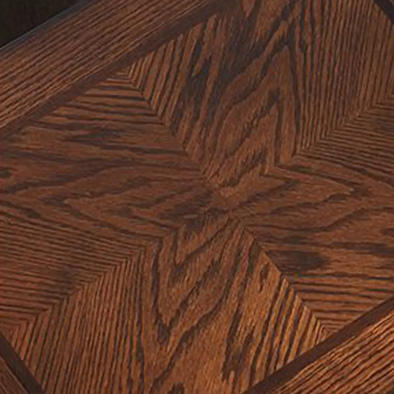 Brown Solid Wood End Table with Storage for Living Room Image - 5