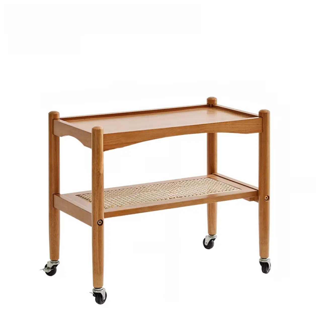 Modern Brown Wood End Table with Storage for Living Room Image - 8 | homeyfad