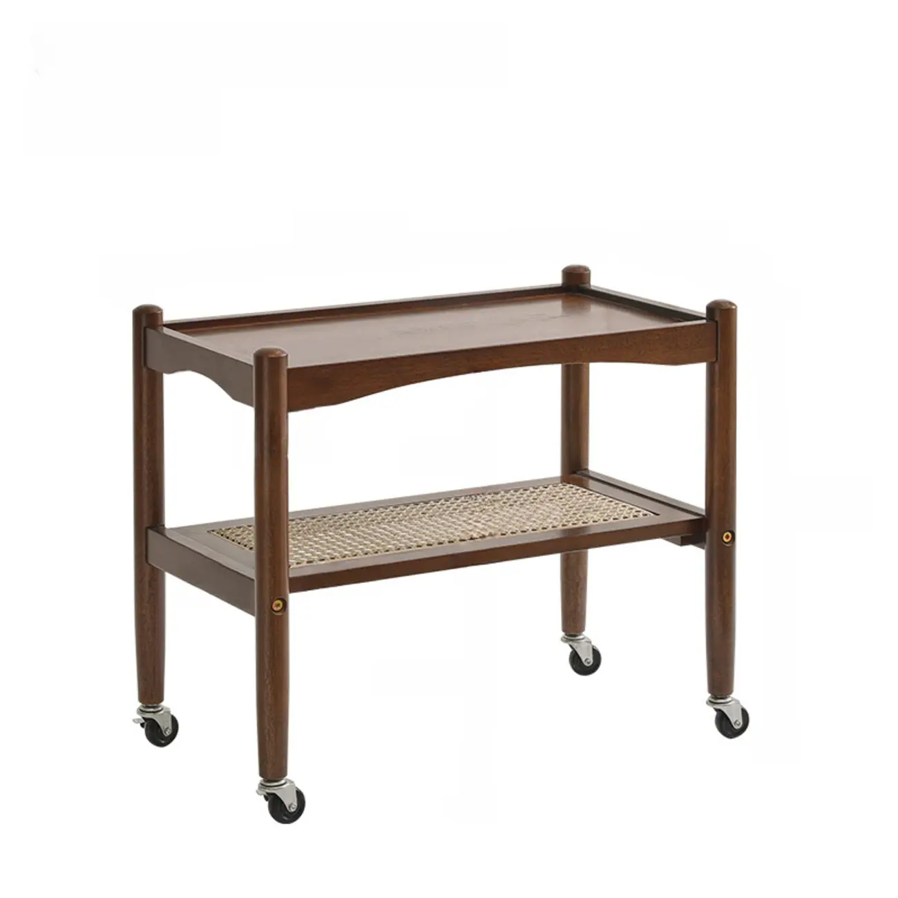 Modern Brown Wood End Table with Storage for Living Room Image - 9 | homeyfad