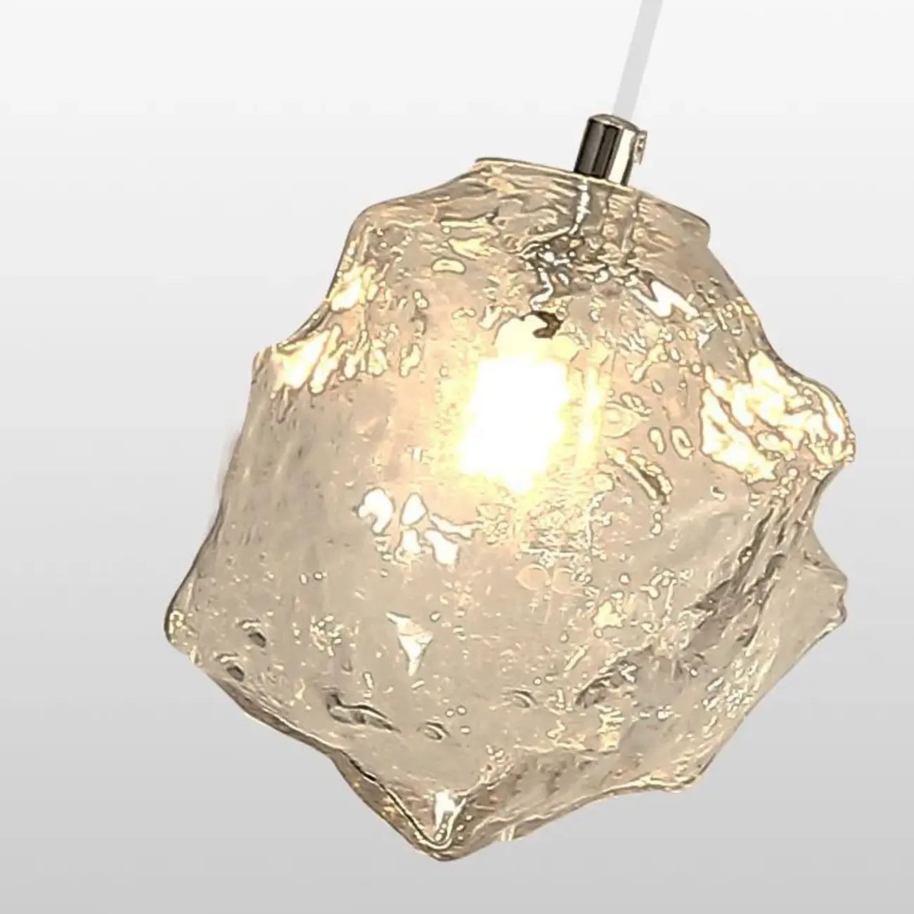 Irregular Cube Crystal Pendant Light for Modern Home Decor Image - 6