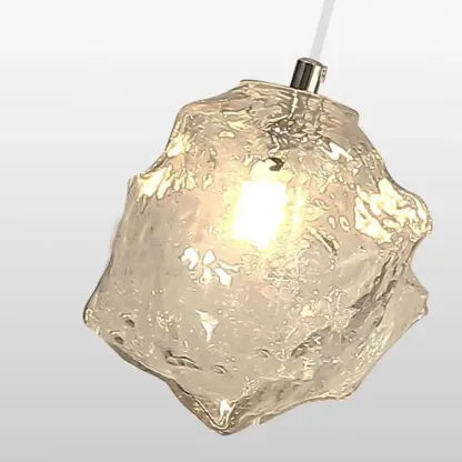 Irregular Cube Crystal Pendant Light for Modern Home Decor Image - 6