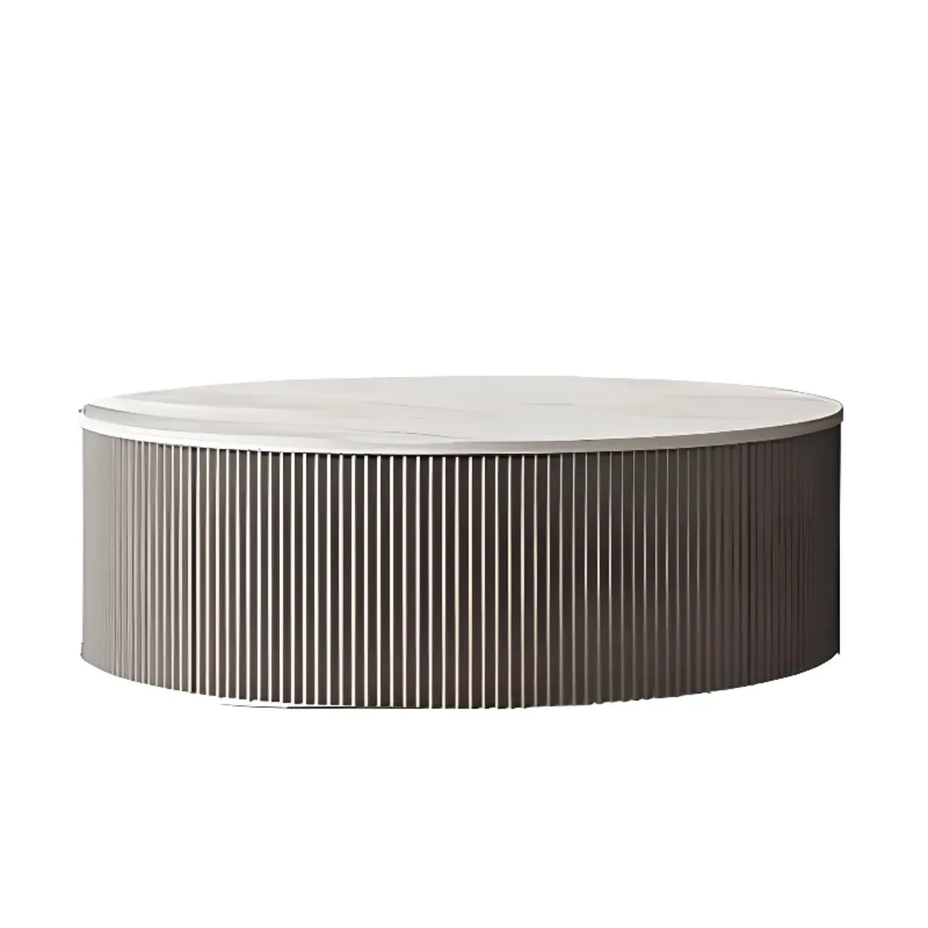 Modern Elegant Glass Round Nesting Coffee Table with 5 Sizes Image - 6
