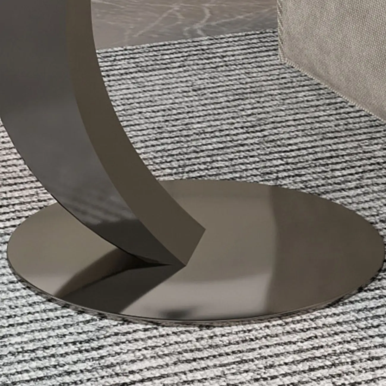 Modern C Table Round Marble Side Table for Living Room Image - 13 | homeyfad