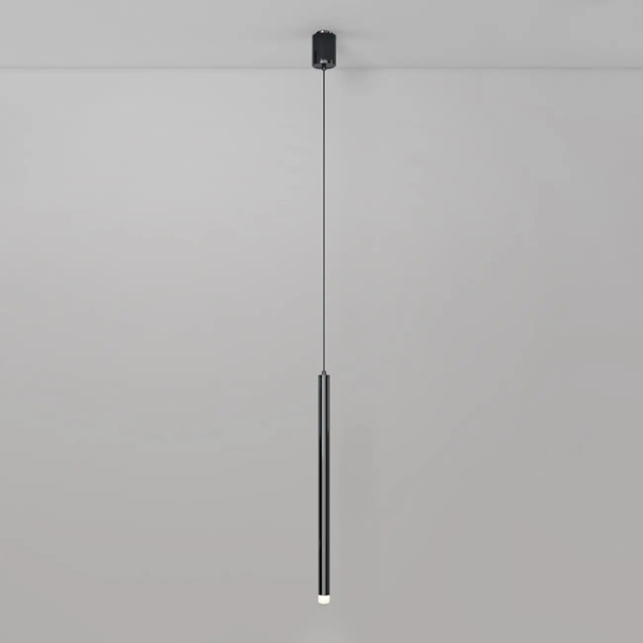 Nordic Sleek Black Linear LED Pendant Light for Living Room Image - 11 | homeyfad