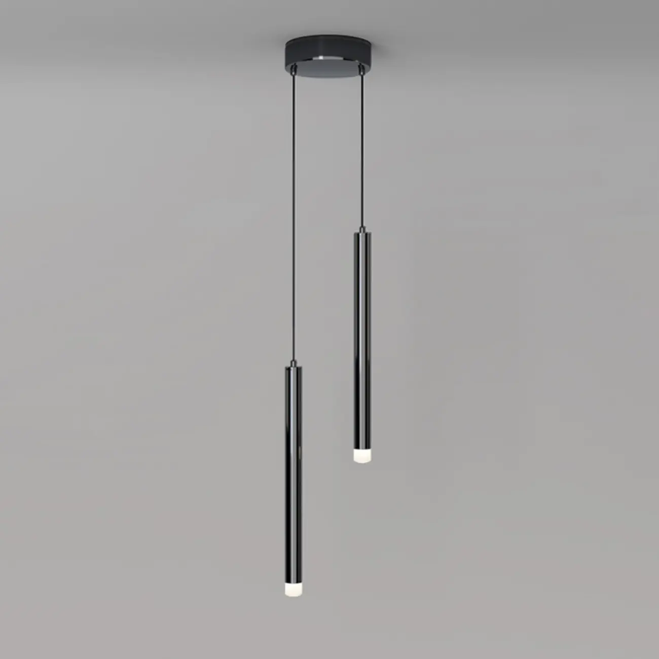 Nordic Sleek Black Linear LED Pendant Light for Living Room Image - 14 | homeyfad