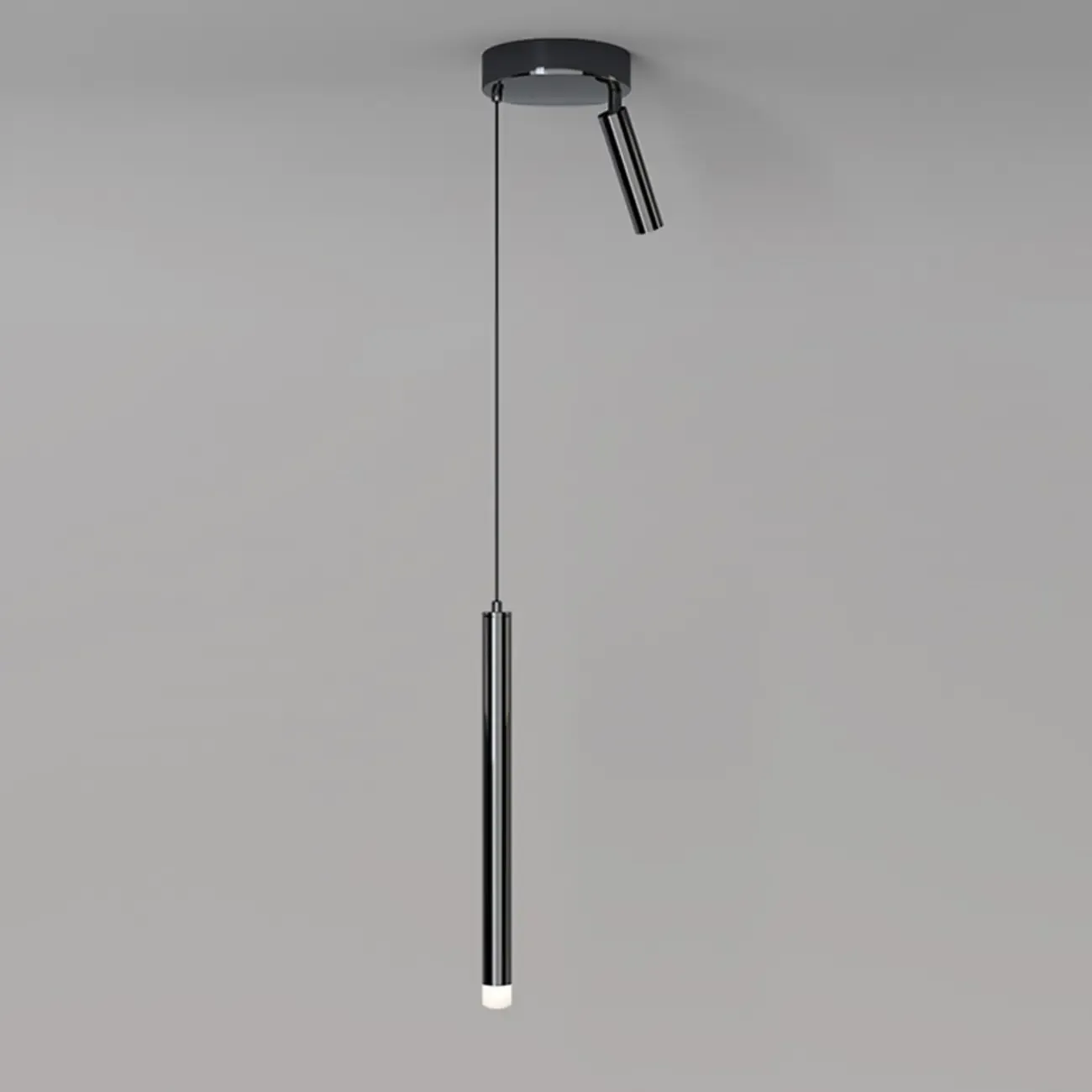 Nordic Sleek Black Linear LED Pendant Light for Living Room Image - 16
