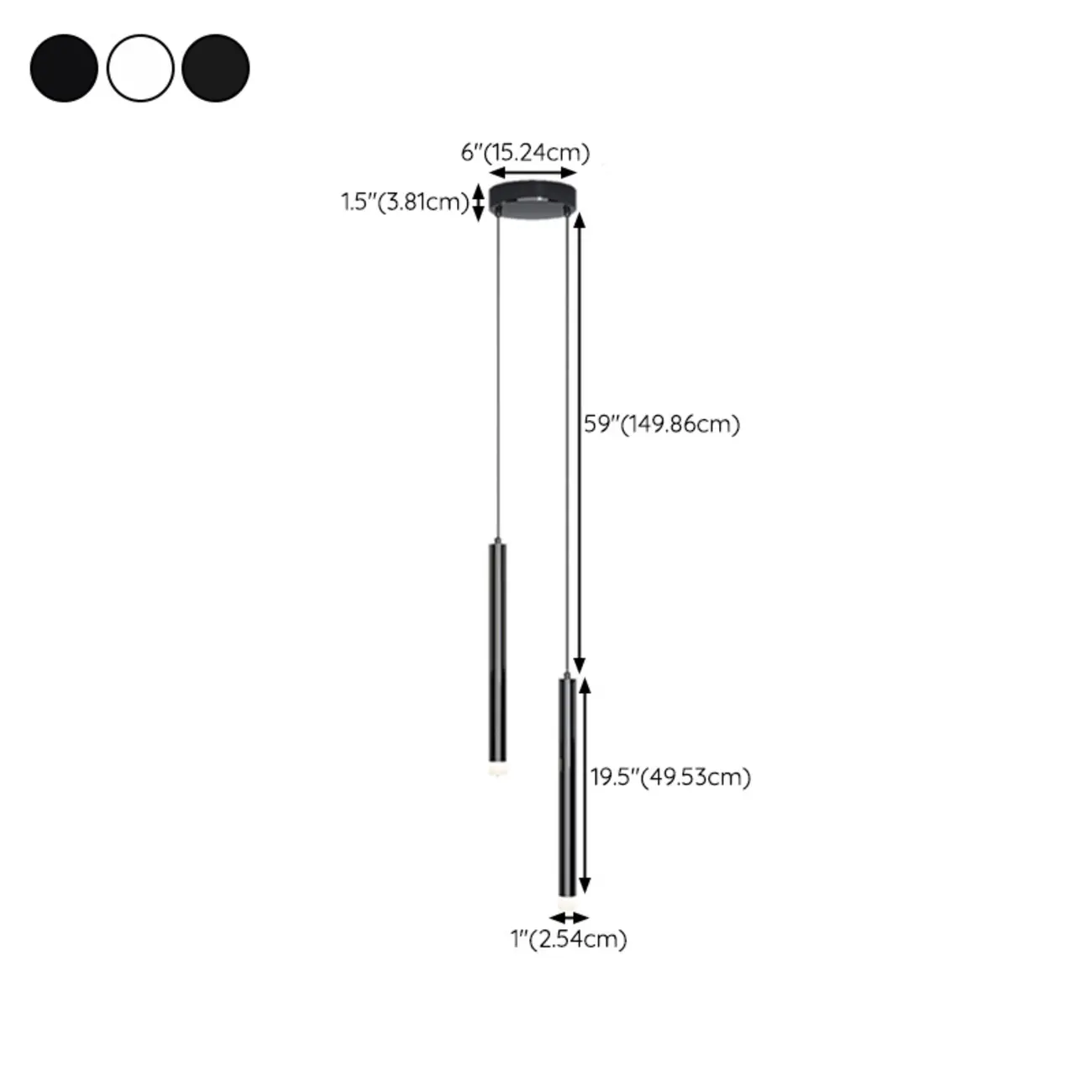 Nordic Sleek Black Linear LED Pendant Light for Living Room Image - 24 | homeyfad