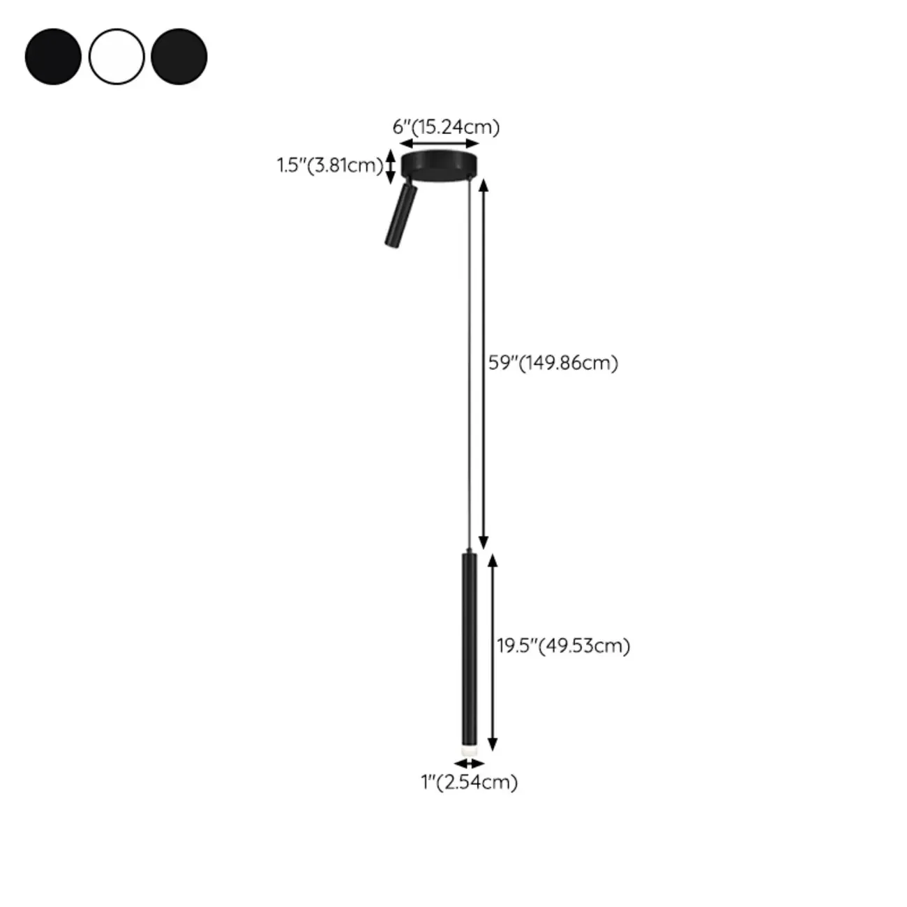 Nordic Sleek Black Linear LED Pendant Light for Living Room Image - 25