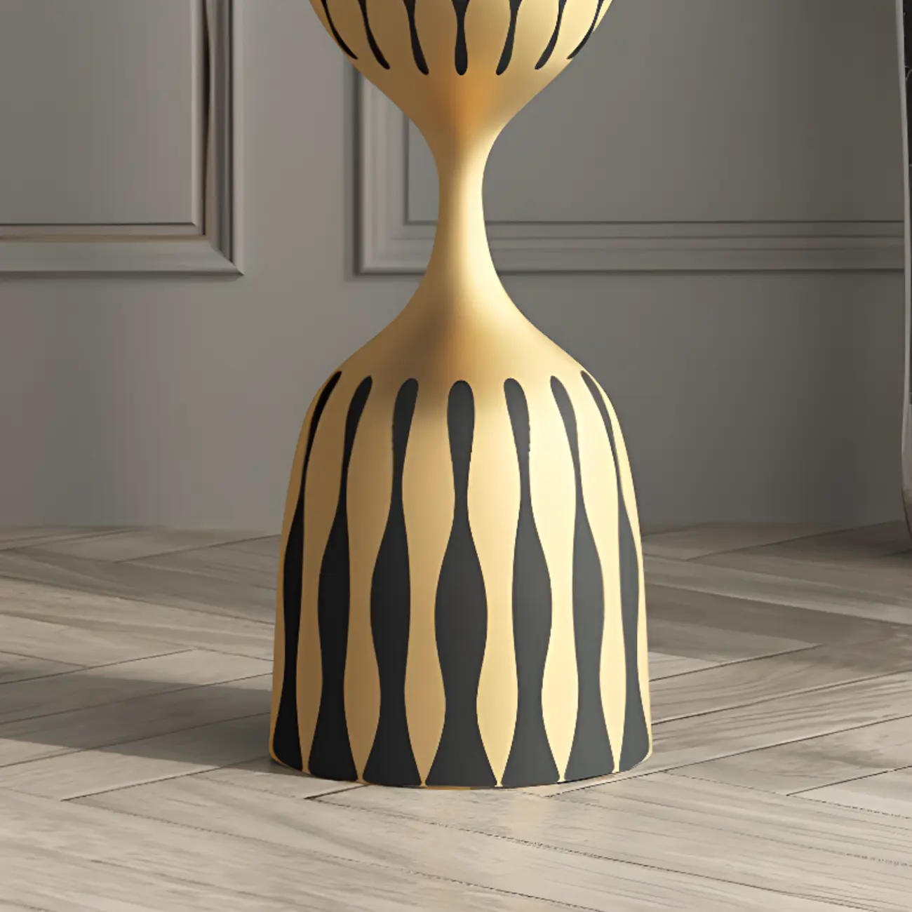 Pedestal Art Deco Round Marble Side Table for Living Room Image - 11 | homeyfad