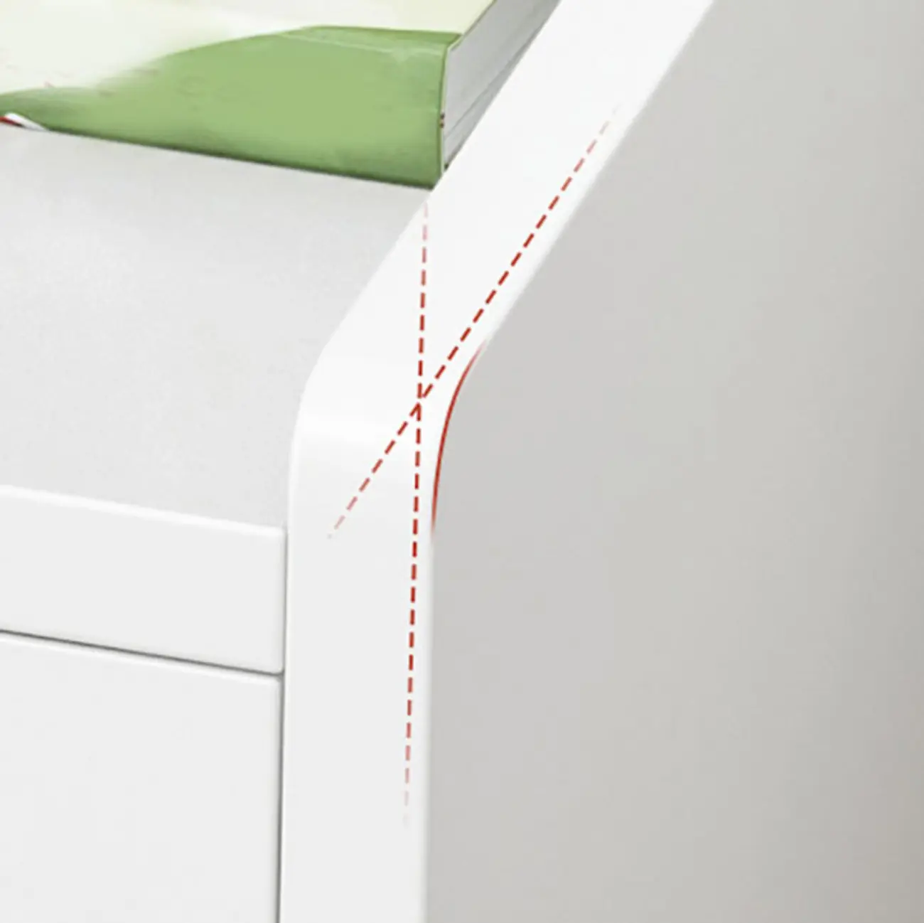 Modish White Wooden Bedside Table with Open Shelf and Drawers Image - 8 | homeyfad