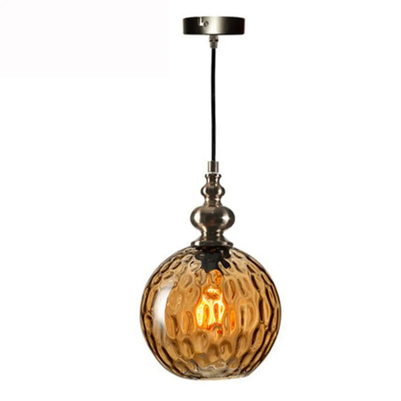 Dune Color Glass Drop Pendant Light for Home Decor Image - 5 | homeyfad