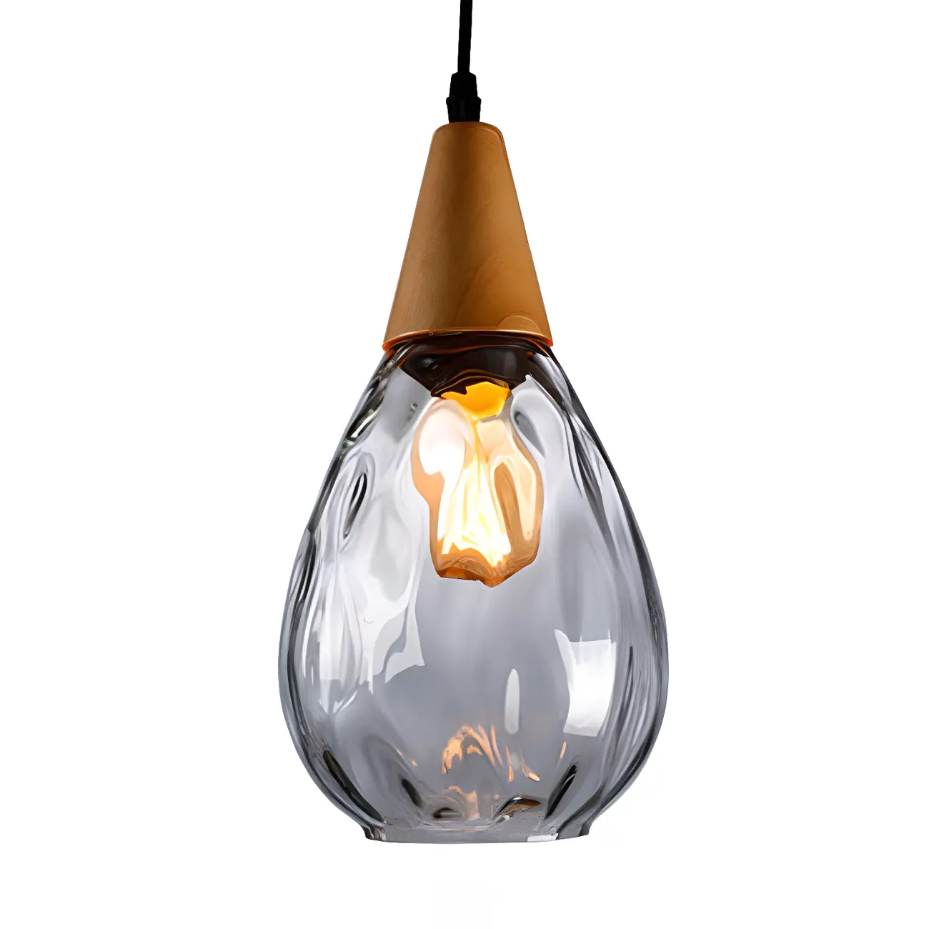 Dune Color Glass Drop Pendant Light for Home Decor Image - 6 | homeyfad