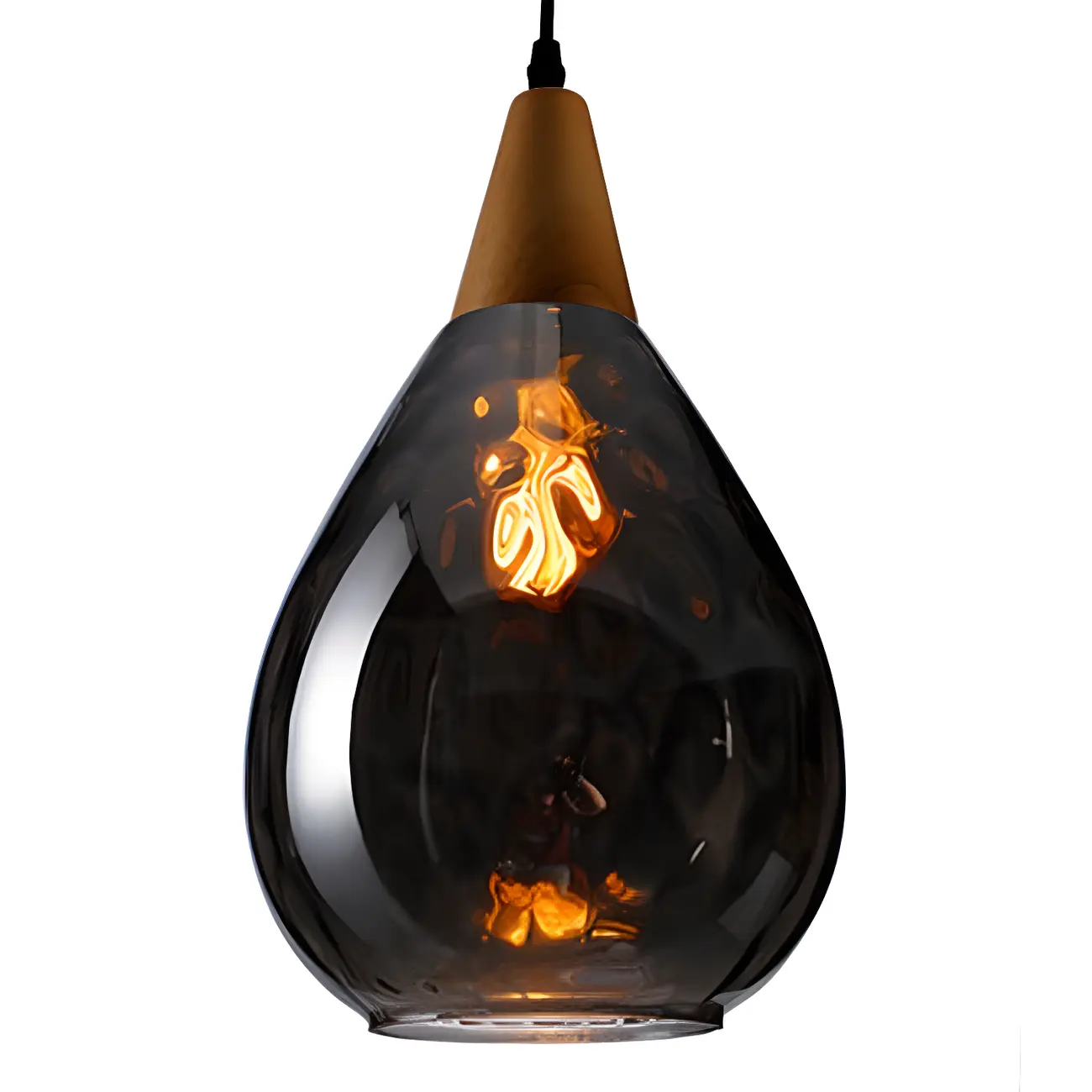 Dune Color Glass Drop Pendant Light for Home Decor Image - 9 | homeyfad