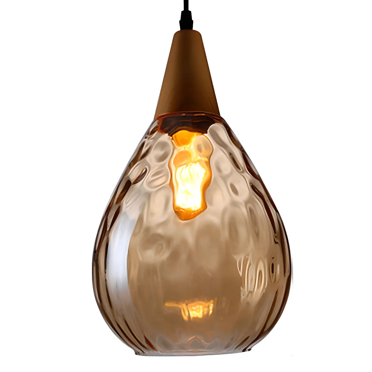 Dune Color Glass Drop Pendant Light for Home Decor Image - 11 | homeyfad