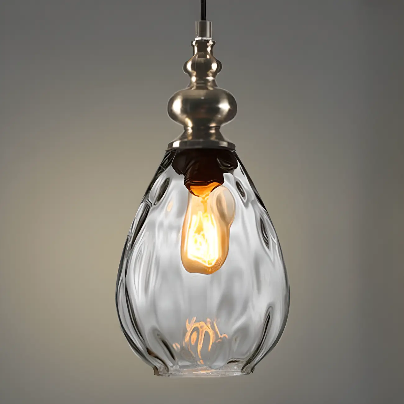 Dune Color Glass Drop Pendant Light for Home Decor Image - 18 | homeyfad