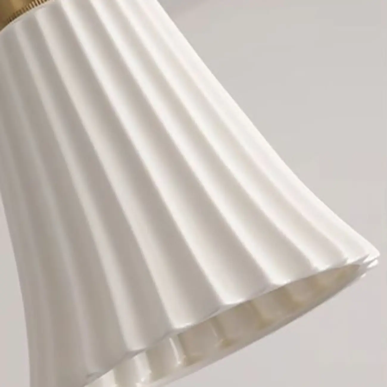 Elegant Cylinder Lampshade White Ceramic Pendant Lamp for Bedroom Image - 7 | homeyfad
