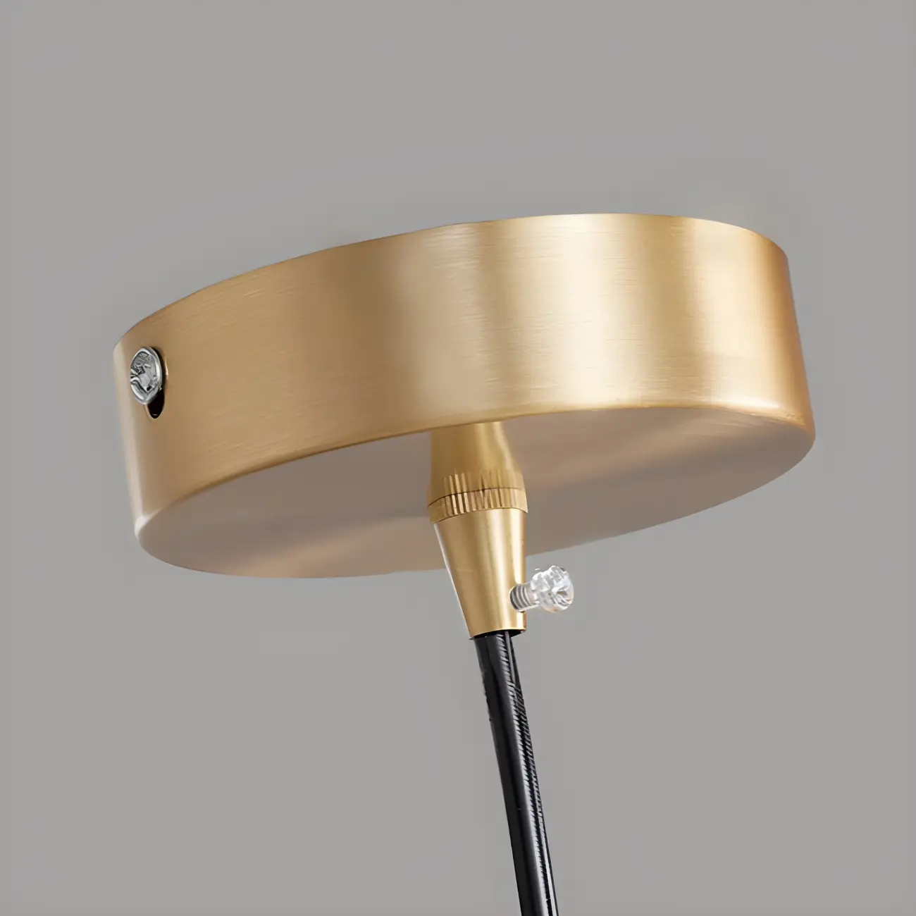 Modern White Glass Globe Pendant Light with Layered Black Bead Image - 6 | homeyfad